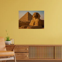 Great Sphinx & Pyramiden Wall Art Poster