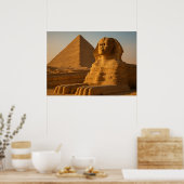 Great Sphinx & Pyramiden Wall Art Poster (Küche)