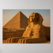Great Sphinx & Pyramiden Wall Art Poster (Vorne)