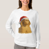 Great Sphinx Santa Hat Ancient egypt christmas T-Shirt (Vorderseite)