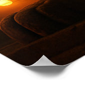 Great Sphinx Sunset Ägyptisches Landschaftsposter Poster (Ecke)