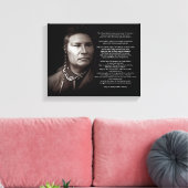 Great Spirit Ancient Gebet Zitat Leinwanddruck (Insitu (Wohnzimmer))