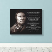 Great Spirit Ancient Gebet Zitat Leinwanddruck (Insitu (Holzboden))