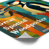 Great Spotted Woodpecker Album Cover Poster (Ecke)