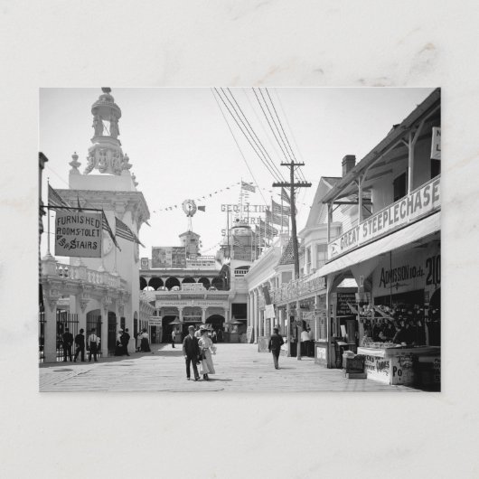 Great Steeplechase, Bowery, Coney Island 1903 Postkarte (Vorderseite)