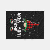 Great Tante Gnome Buffalo Kariert Family Group Chr Fleecedecke (Vorderseite (Horizontal))