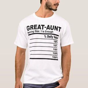 Great Tante Nutrition Fakten Personalisiert Männer T-Shirt