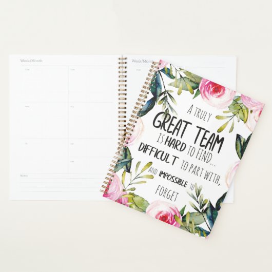 Great Team thank you gift Amazing team quote Planer (Anzeige)