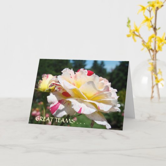 GREAT TEAMS-engagierte Kartenleitern Notecards Karte (Gelbe Blume)