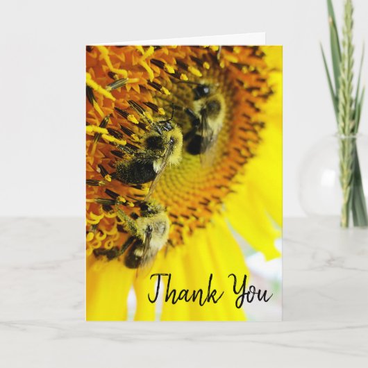 "Great Teamwork" Bumblebee Danke Karte (Vorderseite)