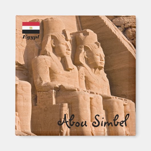 Great Temple of Abu Simbel - Ramses II - Egypt Magnet (Vorne)