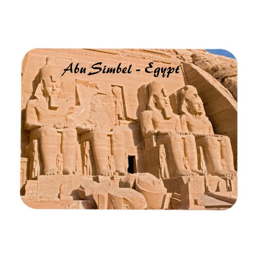 Great Temple of Abu Simbel - Ramses II - Egypt Magnet (Horizontal)