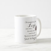 Great Thaithfulness Christlich Scripture Verse Kaffeetasse (VorderseiteRechts)