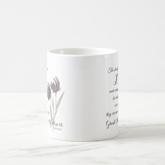 Great Thaithfulness Christlich Scripture Verse Kaffeetasse (Mittel)