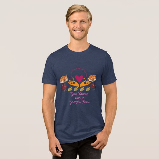 Great thanks giving day Tri-Blend shirt (Vorderseite voll)