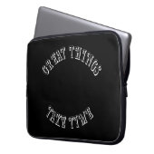 Great Things Take Time Laptop Sleeve (Vorderseite Links)