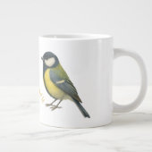 Great Tit Personalized Bird Mug Jumbo-Tasse (Rechts)