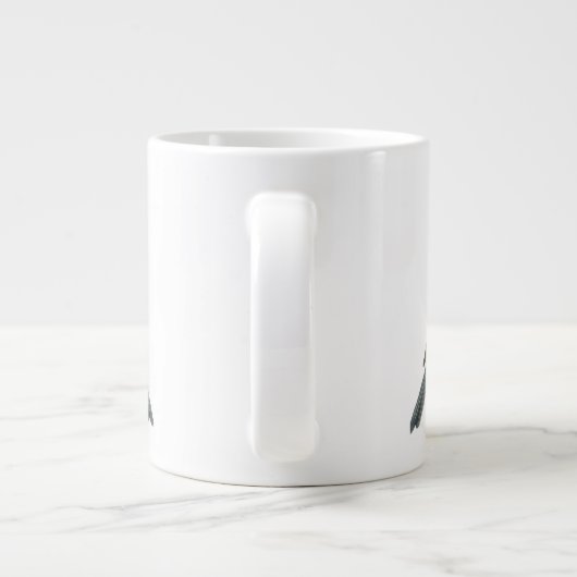 Great Tit Personalized Bird Mug Jumbo-Tasse (Rückseite)