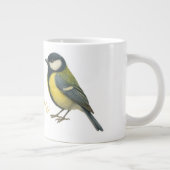 Great Tit Personalized Bird Mug Jumbo-Tasse (Rechts)