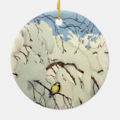Great Tit - Theodor Severin Kittelsen Keramik Ornament (Hinten)