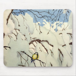 Great Tit - Theodor Severin Kittelsen Mousepad