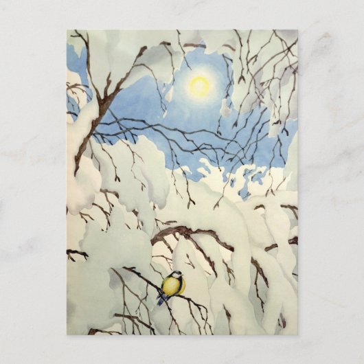 Great Tit - Theodor Severin Kittelsen Postkarte (Vorderseite)