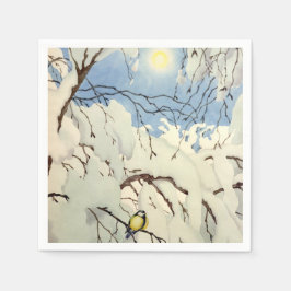 Great Tit - Theodor Severin Kittelsen Serviette