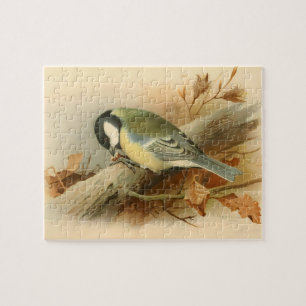 Great Tit von Lord Lilford, Birds Illustration Puzzle