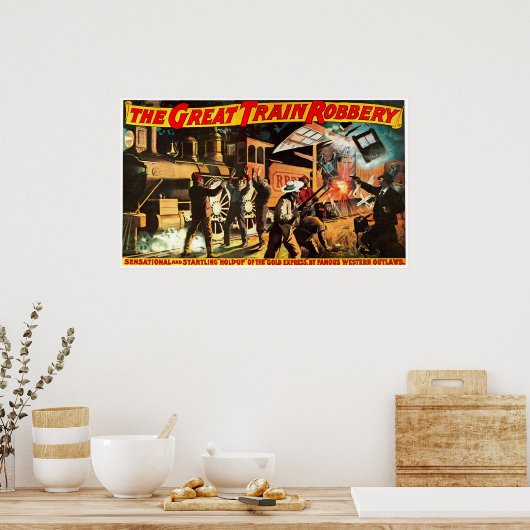 Great Train Robbery - Print Poster (Küche)