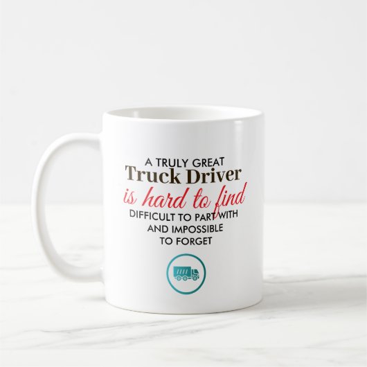 Great Truck Driver Personalized Name Gift Kaffeetasse (Links)