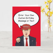 Great Trump Birthday Card - Anpassen Sie Ihre Bots Karte (Gelbe Blume)
