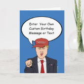 Great Trump Birthday Card - Customize your Message Karte (Vorderseite)