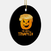 Great Trumpkin Funny Halloween Keramik Ornament (Rechts)