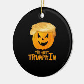 Great Trumpkin Funny Halloween Keramik Ornament (Links)