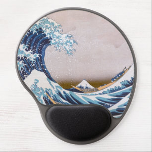 Great Tsunami Wave off Kanagawa Japan by Hokusai Gel Mousepad