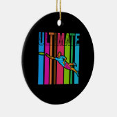 Great Ultimate Frisbee Motif Geschenk Keramik Ornament (Rechts)