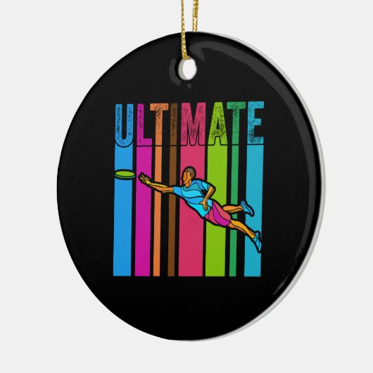 Great Ultimate Frisbee Motif Geschenk Keramik Ornament (Links)