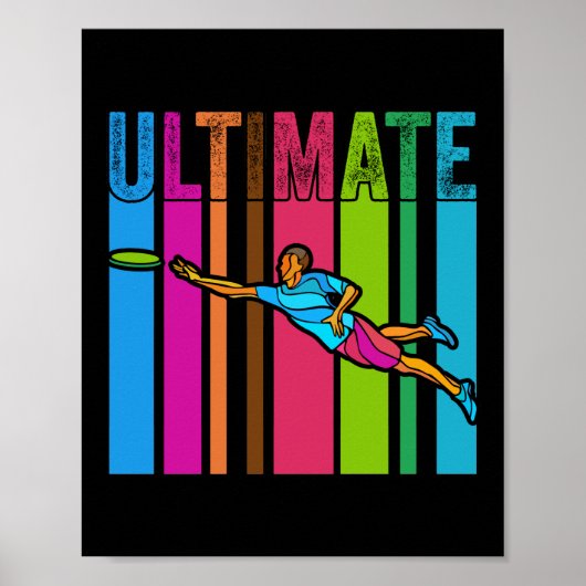 Great Ultimate Frisbee Motif Geschenk Poster (Vorne)