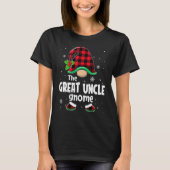 Great uncle Gnome Buffalo Plaid Christmas Matching T-Shirt (Vorderseite)