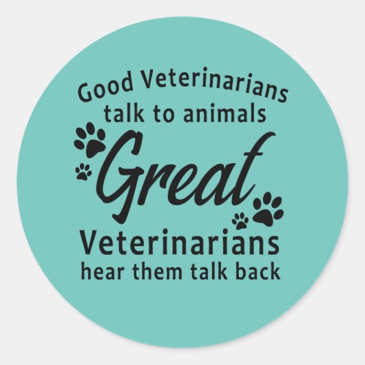 Great Veterinarian Stickers (Vorderseite)