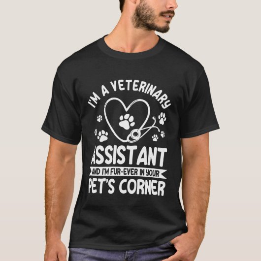 Great Veterinary Assistant Saying Animal Caretaker T-Shirt (Vorderseite)