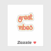 Great Vibes Contour Sticker (Blatt)