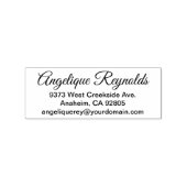 Great Vibes Einfache Rücksendeadresse und E-Mail Gummistempel (Stempel)