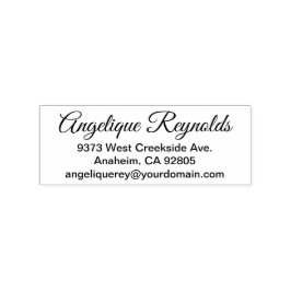 Great Vibes Einfache Rücksendeadresse und E-Mail Gummistempel