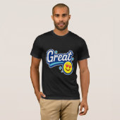 Great Vibes Only - Liebe Eyes Emoji T - Shirt (Vorne ganz)
