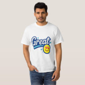 Great Vibes Only - Liebe Eyes Emoji T - Shirt (Vorne ganz)