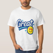 Great Vibes Only - Liebe Eyes Emoji T - Shirt (Vorderseite)