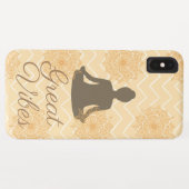 Great Vibes Sitting Lotus Pose Case-Mate iPhone Hülle (Rückseite (Horizontal))