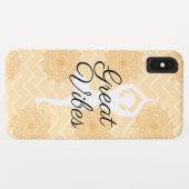 Great Vibes Yoga Pose Case-Mate iPhone Hülle (Rückseite (Horizontal))