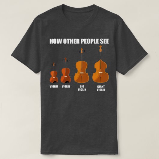 Great Violin Viola Cello Double Bass Gift Violin T-Shirt (Design vorne)